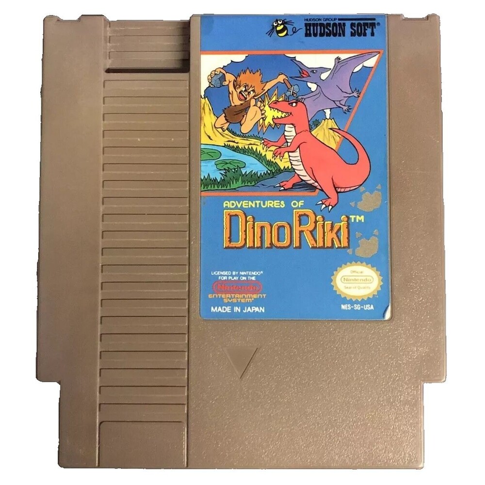 Adventures of Dino Riki Nintendo NES Authentic Game Cartridge Loose Tested Clean